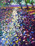 Paul Stephens, River Blackwater, Dappled Light, Oil on Board