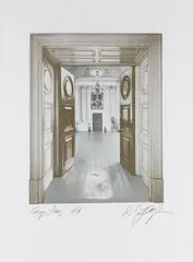 Robert Ballagh, Kings Inns, Limited Edition Print. Signed Artist's Proof.