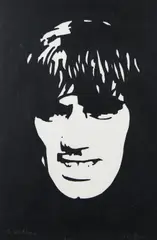 Ross Wilson, George Best Hero, Mixed Media