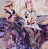 Arthur Maderson, Partial Glimpse, Oil on Board