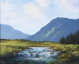 Eileen Meagher, Barnanoraun Near Clifden, Connemara, Oil on Canvas