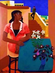 Graham Knuttel, Mediterranean Night, Oil on Canvas