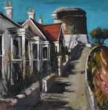 Martello Tower by Gerard Byrne, Oil on Canvas, sold Nov 2025