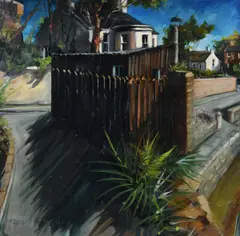 Sandycove by Gerard Byrne, Oil on Board, sold Nov 2025