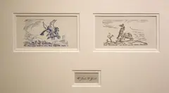 Christmas and New Year Cards by Jack Butler Yeats, Set of two lithograph greetings cards., sold Nov 2025