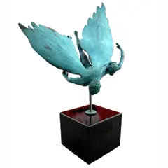 John F McLaughlin, Myths and Legends, Bronze on Black Granite. Comes with COA from the artist.