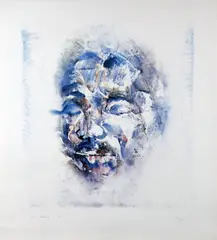 Nelson Mandela by Louis le Brocquy, Lithograph Edition of 100, sold Nov 2025