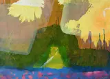 Martin Finnin, Miracles Outside The Window, Acrylic on Paper, 2006