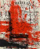 Neil Shawcross, Musical Chair, Oil on Board