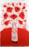 Neil Shawcross, Poppies, Acrylic on Paper