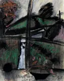 Tony O'Malley, Rainy Day, St Ives, Mixed Media on Paper