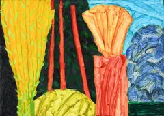 William Crozier, Garden, Oil on Canvas