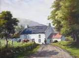 Charles McAuley, Home in the Glens, Oil on Canvas
