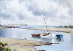 Charles McAuley, Waterfoot, Oil on Canvas