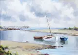Charles McAuley, Waterfoot, Oil on Canvas