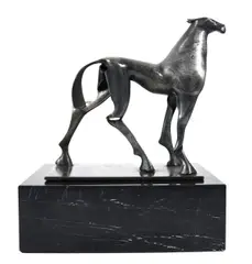 Conor Fallon, Horse, Steel on Marble Base 36 x 31 x 18 cm