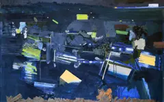 David Crone Rha, Rooftops, Oil on Canvas