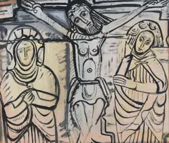 Evie Hone, The Crucifixion, Gouache