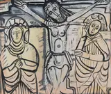 Evie Hone, The Crucifixion, Gouache