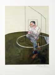 Francis Bacon, Study for a Portrait of John Edwards, Lithograph in Colours/Arches Vellum. Edition 121 of 150.