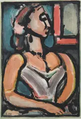 Georges Rouault, Les Fleurs du Mal: Femme Fiere, Aquatint in Colours