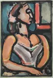 Georges Rouault, Les Fleurs du Mal: Femme Fiere, Aquatint in Colours