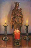 Hilda van Stockum, Evening Prayer, Oil on Board