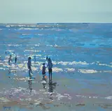 John Morris, In The Shallows, Oil on Board