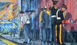 Joseph McWilliams Rua, Temporary Toilet, Oil on Board
