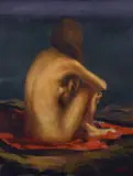 Ken Hamilton, The Red Blanket, Oil on Canvas