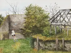 Martin Gale, Study for Favourite Places, 1981, watercolour on paper