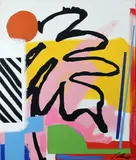 Maser, Day 11, Acrylic and Spray Paint on Canvas