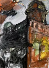 Michael Kane, Metropolitan Poet, 1987, oil on paper