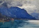 Mildred Ann Butler, Chateau de Chillon Near Lake Geneva, Watercolour