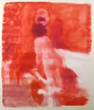 Neil Shawcross, Red Nude, Watercolour