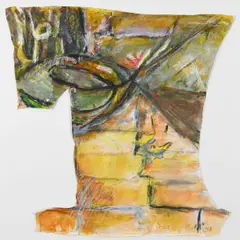 Patrick Collins, Fragment, Mixed Media on Canvas