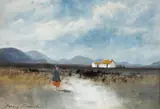 Percy French, Shawlie, West of Ireland, Watercolour