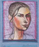 Brian Bourke, Loretta, Coloured Pencil Drawing