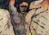Charles Harper Rha, Angels Stance, Watercolour