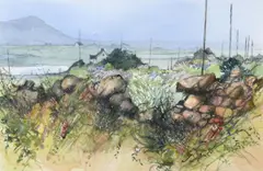 Chris Dearden, On the Road to Roundstone, Watercolour