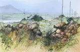 Chris Dearden, On the Road to Roundstone, Watercolour