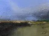 Colin Flack, Summer - Cote D'Azur, Oil on Board