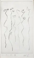 Felim Egan, Line Tree B, Etching, Edition 7 of 16.