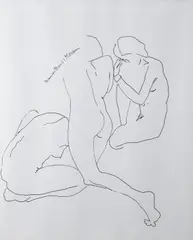 Rhythmic Movement in Space by Frances Bunch Moran, Pen on Paper, sold Jun 2026
