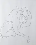 Frances Bunch Moran, Rhythmic Movement in Space, Pen on Paper