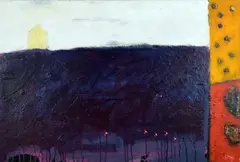 James May, Thousands of Crosses of Loneliness Planted, Mixed Media
