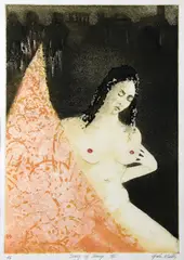 John Kelly, Song of Songs II, Etching. Edition 1/10.