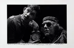 John Minihan, Lee Evans and Michael Gambon, Signed Photographic Print