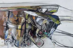 John O'Connell, Sandbank, Mixed Media