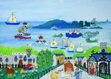 Kay Casson, Island's Eye, Watercolour